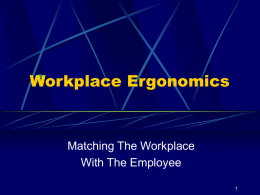 Workplace Ergonomics - Oklahoma City Community College