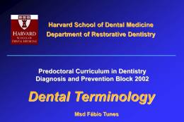 Harvard School of Dental Medicine Department of