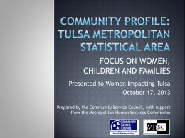 Community Profile: Tulsa metropolitan statistical area