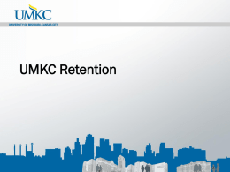 UMKC Retention - University of Missouri–Kansas City