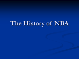 The History of NBA