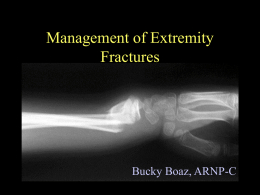Upper Extremity Fractures