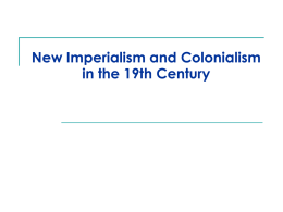 Imperialism, Colonialism, and Resistance in the Nineteenth