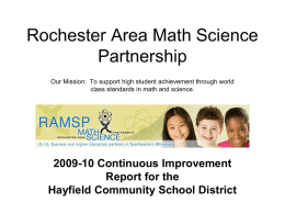 Rochester Area Math Science Partnership