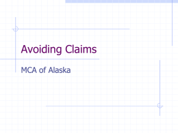 Avoiding Claims - Mechanical Contractors/Home