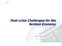 Post-crisis Challenges-Serbia