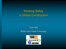 Working Safely in Global Construction