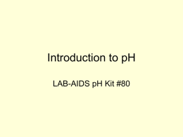 Introduction to pH - Kramersworld's Weblog