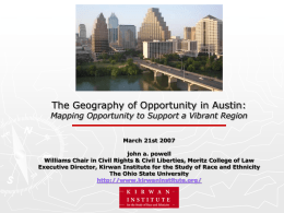2007 Opportunity Mapping Luncheon Presentation (PowerPoint)