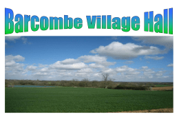 Barcombe Village Hall Presentation