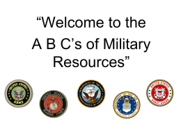 Welcome to the Military