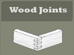 Wood Joints - Halton District School Board