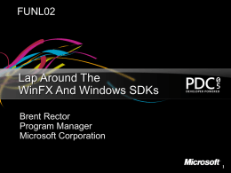 FUNL02 Lap Around the WinFX and Windows SDK