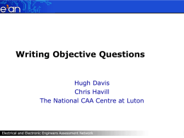 Writing Objective Questions 1