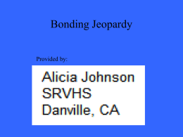 Bonding Jeopardy - Awesome Science Teacher Resources