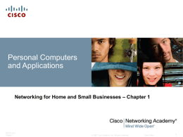 Personal Computers and Applications