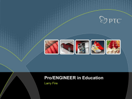 Pro/ENGINEER in Education