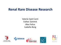 Renal Rare Disease Research - Actavis LifeCycle Challenge