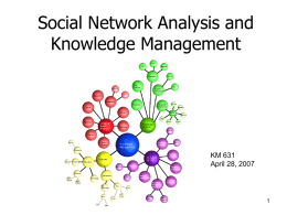 Social Network Analysis - OpenCourseWare