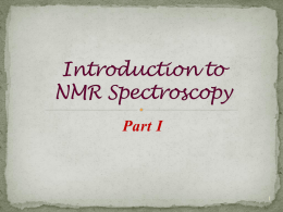 NMR spectroscopy - UCLA Chemistry and Biochemistry