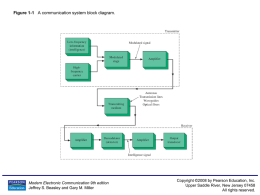 Figure 1-1 A communication system block diagram.