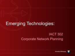 Emerging Technologies: