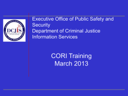What is the Department of Criminal Justice Information