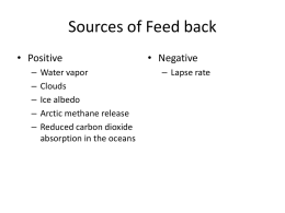 Sources of Feed back