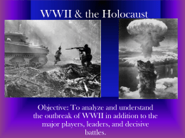 WWII & the Holocaust