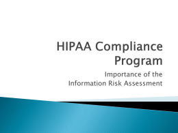 HIPAA Compliance Program