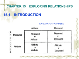 CHAPTER 15 EXPLORING RELATIONSHIPS