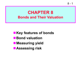 CHAPTER 7 BONDS AND THEIR VALUATION