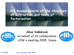 H1 measurements of the structure of diffraction and tests
