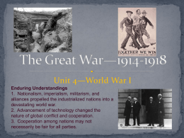 The Great War—1914-1918