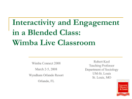 Wikis and Blogs: Promoting Interactivity and Collaboration