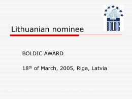 Lithuanian nominee