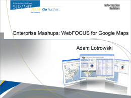 Composite Applications: Google Maps and Active Reports