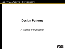 Design Patterns - Arizona State University