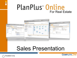 Sales Presentation PPT - FranklinCovey Software