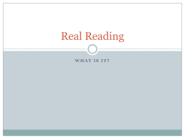Real Reading