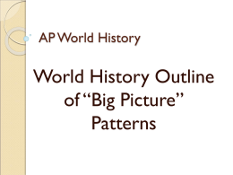 AP World History - University High School