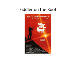 Fiddler on the Roof - St. Joseph High School