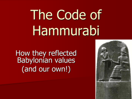 hammurabi slideum babylonian reflected