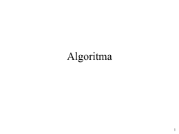Algoritma - Official Site of MARLIZA GANEFI GUMAY