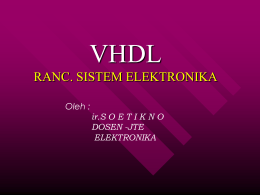 VHDL Features and Applications