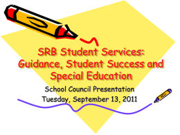 Student Services - Sir Robert Borden High School