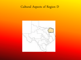 Cultural Aspects of Region D