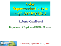 Diapositiva 1 - Istituto Nazionale di Fisica Nucleare