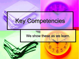 Key Competencies - Te Kete Ipurangi