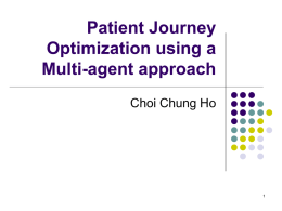 Patient Journey Optimization using a Multi